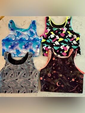 Plum leotards, AL - set of 4, great condition!